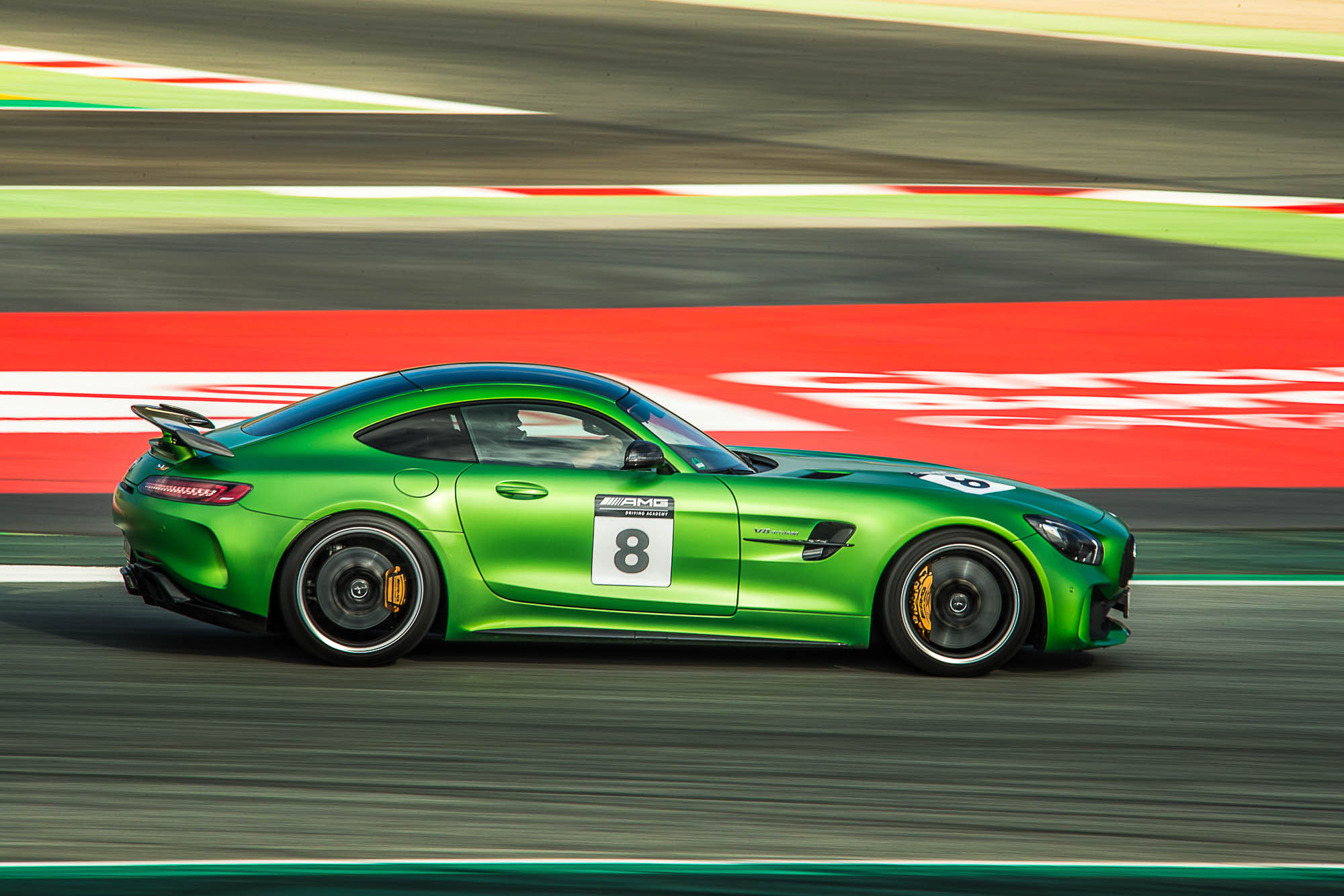 AMG GTR on Barcelona Racetrack